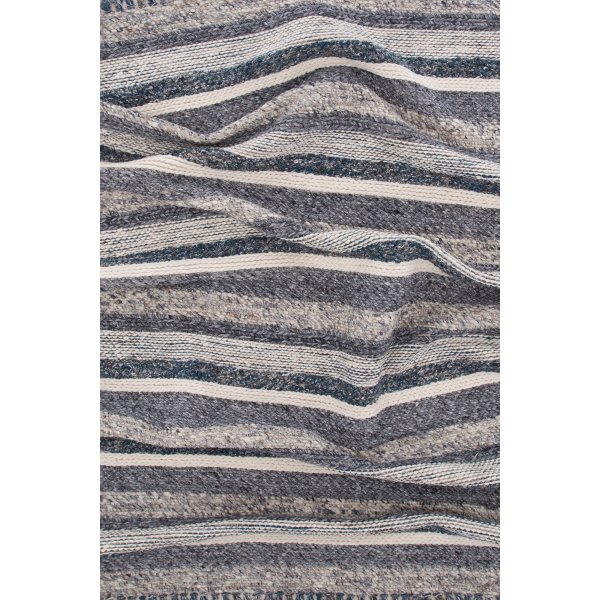 Teg-villamatto - laivastonsininen/harmaa Teg-villamatto - laivastonsininen/harmaa