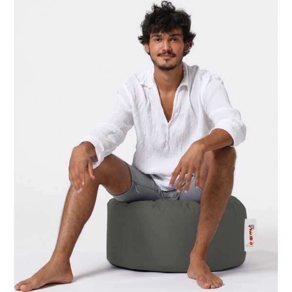 Py�re� pouf - harmaa