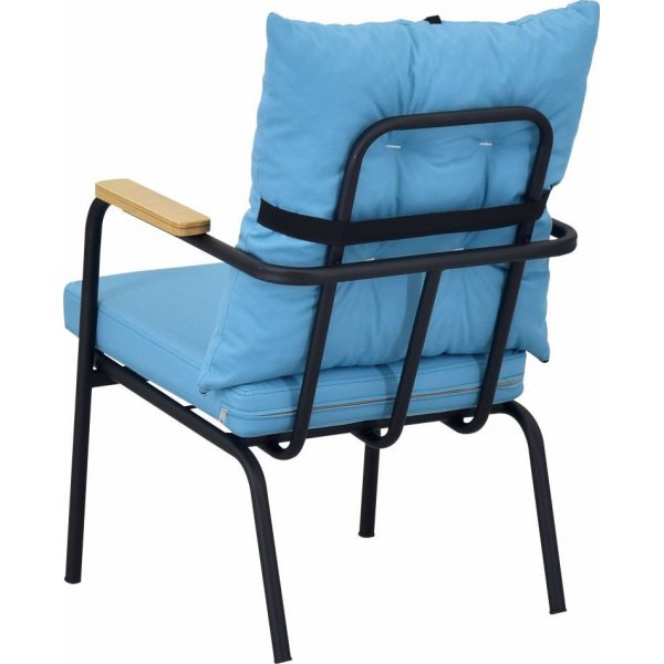 Bremenin puutarhakalusteet - Sininen/musta + Huonekalujen tekstiilien hoito Bremenin puutarhakalusteet - Sininen/musta + Huonekalujen tekstiilien hoito