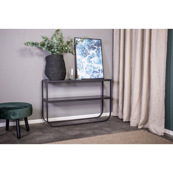 Korsbacken konsolipyt - Musta/lasi