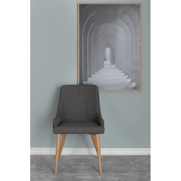 Paradis ruokatuoli - tummanharmaa Paradis ruokatuoli - tummanharmaa