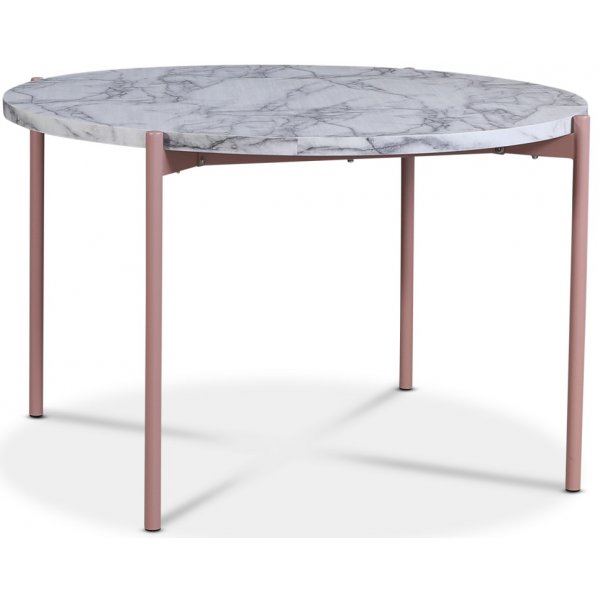 Asp pyre ruokapyt 120cm - Vaalea marmori/vaaleanpunainen