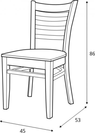 Bistro 2 ruokatuoli - Valinnainen rungon väri Bistro 2 ruokatuoli - Valinnainen rungon väri