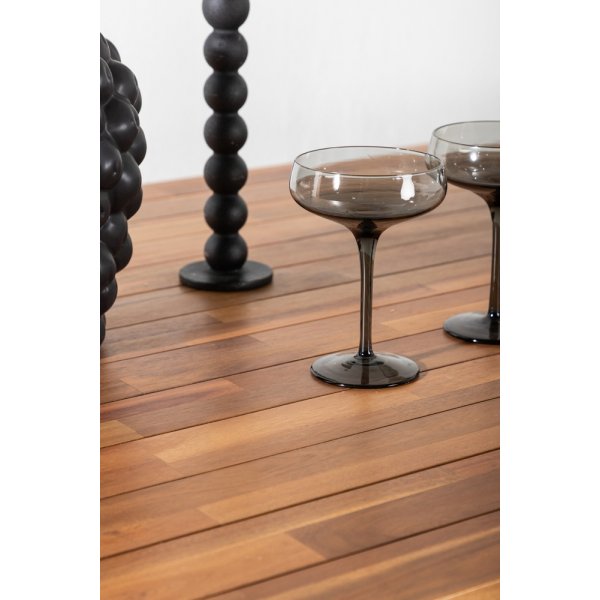 Bois ruokapöytä 205 x 90 cm - musta/luonnollinen Bois ruokapöytä 205 x 90 cm - musta/luonnollinen