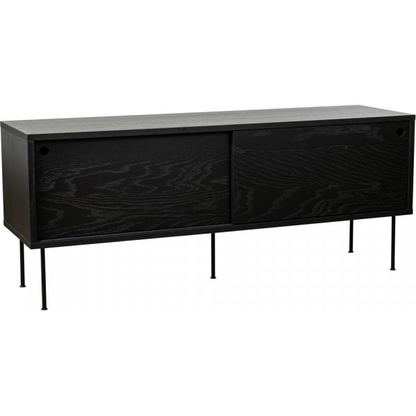 Tilava TV-taso 132 cm - Musta