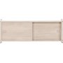 Paris-seinkaappi 48 x 122 cm - Beige/Whitewash