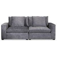 Kolmen istuttava Ikaros-moduulisohva - Harmaa Adore Velour Kolmen istuttava Ikaros-moduulisohva - Harmaa Adore Velour