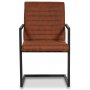 Oliver-ruokatuoli - Vintage-ruskea