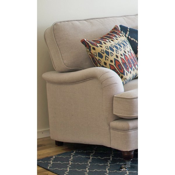 Howard Southampton sohva 230 cm - Beige (Kangas) Howard Southampton sohva 230 cm - Beige (Kangas)