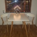 Asiakaskuva Linköping-ruokapöytä 120 cm - Tammi/valkoinen
