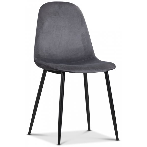 Seat ruokailuryhmä, ruokapöytä + 4 Carisma samettituolia - Musta / harmaa Seat ruokailuryhmä, ruokapöytä + 4 Carisma samettituolia - Musta / harmaa