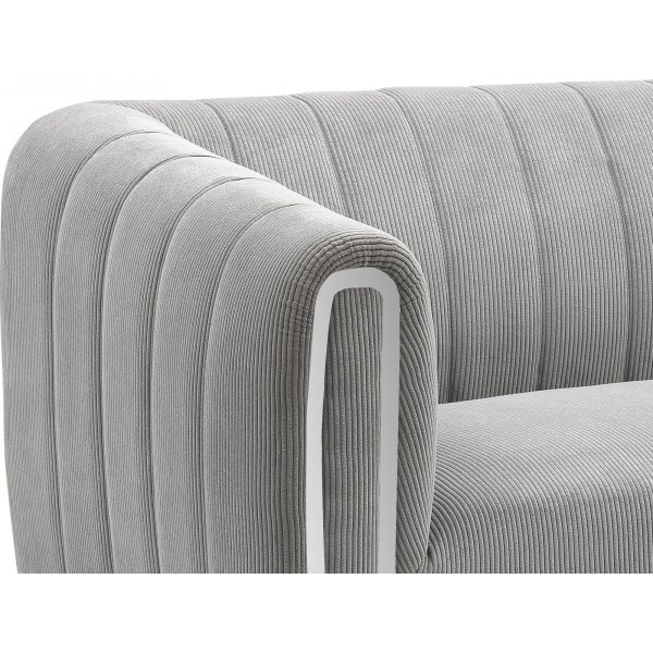 Santorini 2-istuttava sohva - Harmaa vakosametti Santorini 2-istuttava sohva - Harmaa vakosametti