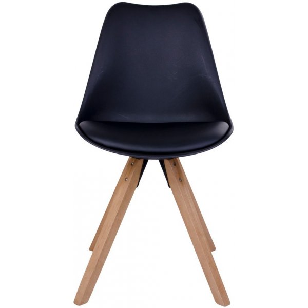 Bergen Ruokailutuoli - Musta/luonnollinen