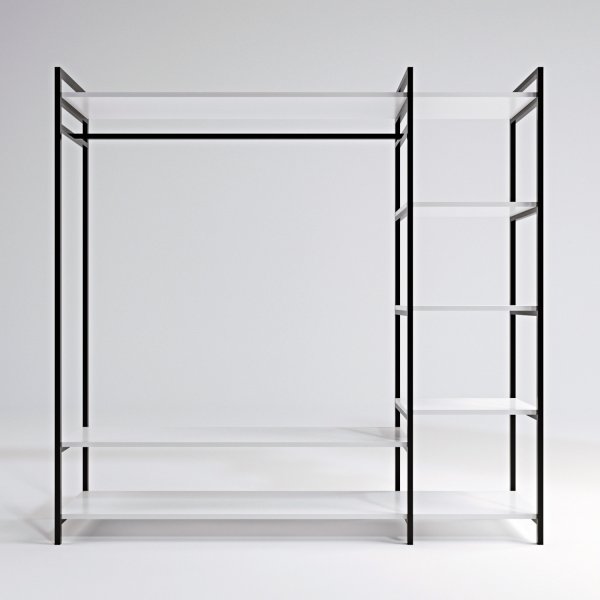 Pamir-vaatekaappi - valkoinen