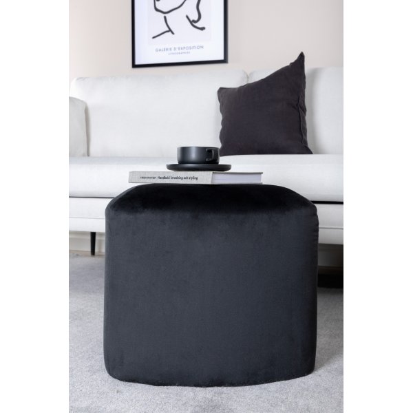 T-pouf - musta sametti T-pouf - musta sametti