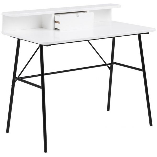 Pascal-pyt 100x55 cm - Valkoinen/musta