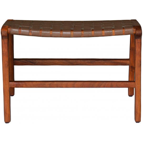 Porto Bello Footstool teak/aniliininahkaa + Huonekalujen tekstiilien puhdistus Porto Bello Footstool teak/aniliininahkaa + Huonekalujen tekstiilien puhdistus