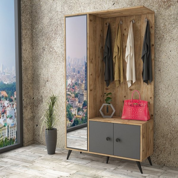 Vilamon aulakalusteet - Mänty/antrasiitti Vilamon aulakalusteet - Mänty/antrasiitti