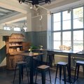 Asiakaskuva Montreux- baarijakkara - metallilevyinen - vintage - Tummanruskea / Puu