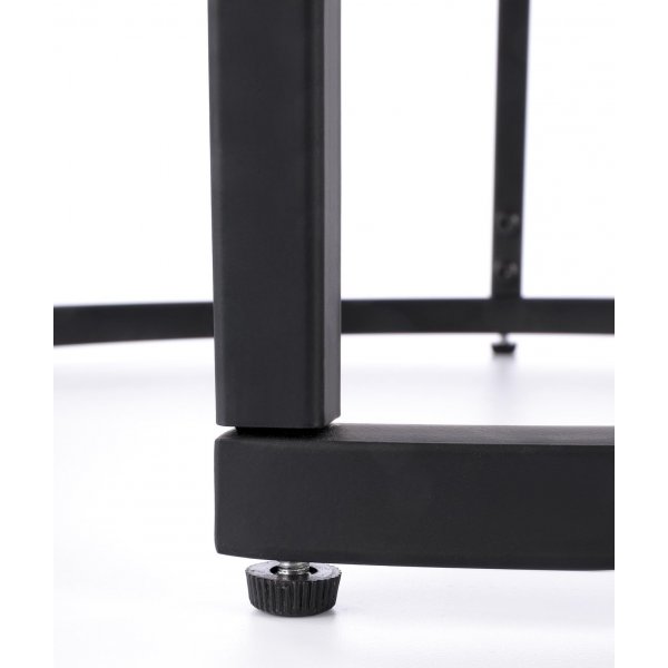 Pöytäsarja pähkinäpuu/musta Ø43/53 cm - Tore Pöytäsarja pähkinäpuu/musta Ø43/53 cm - Tore