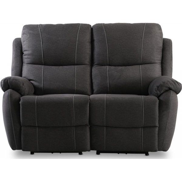 Recliner-sohva Enjoy Hollywood - Kahden istuttava (shk), antrasiitti mikrokuitukangas