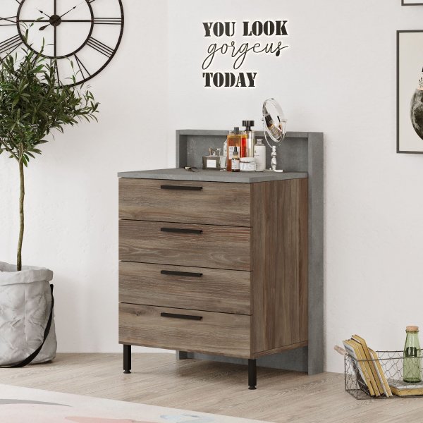 Kodin lipasto - Ruskea/harmaa