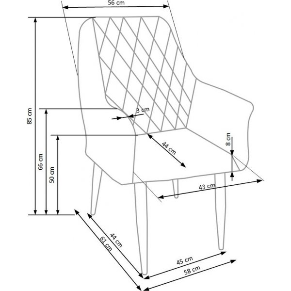 Jaye-ruokatuoli - Beige Jaye-ruokatuoli - Beige