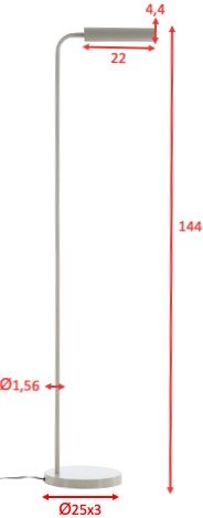 Harmonica-lattiavalaisin - beige Harmonica-lattiavalaisin - beige