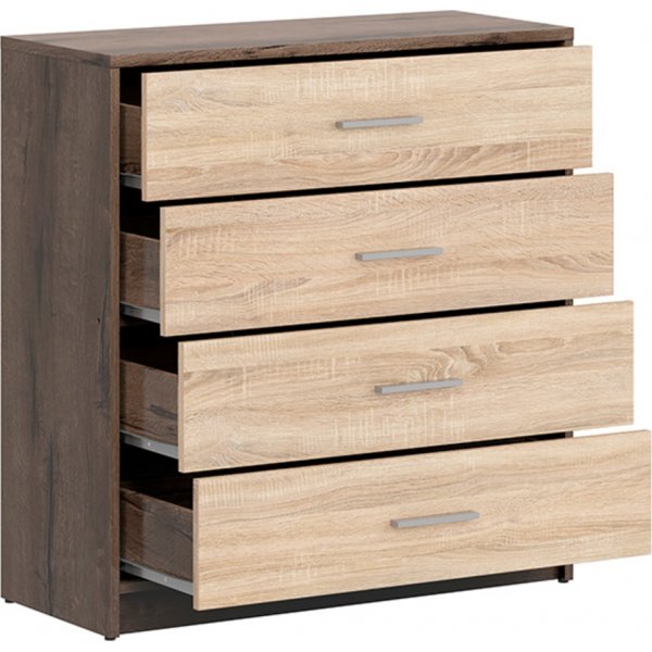 Nepo Plus lipasto - Tumma tammi/Sonoma tammi Nepo Plus lipasto - Tumma tammi/Sonoma tammi