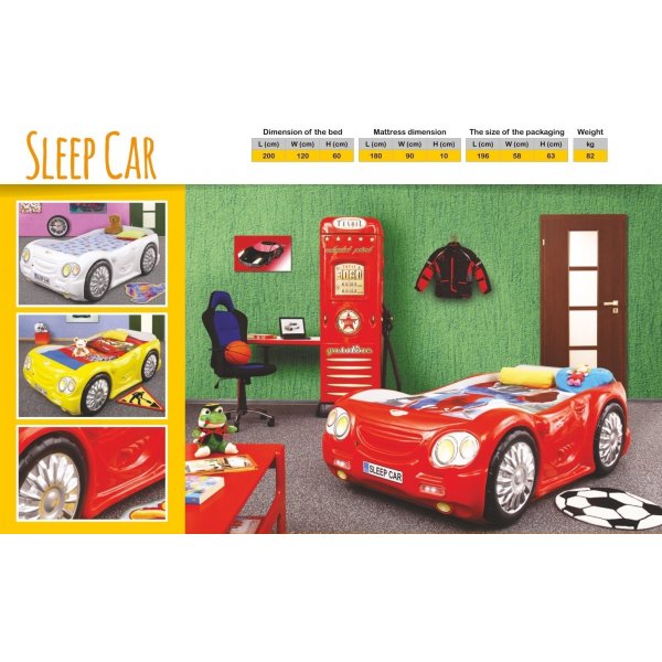 Sarah-lastensänky Auto - Valinnainen väri! Sarah-lastensänky Auto - Valinnainen väri!