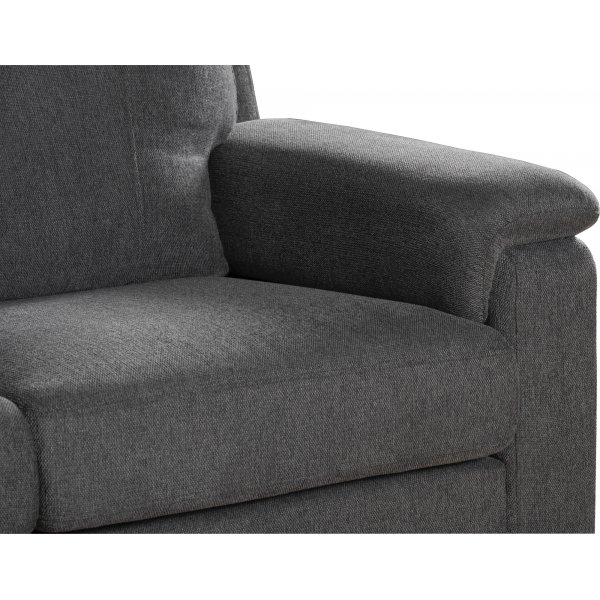 Salem kulmasohva tummanharmaata kangasta