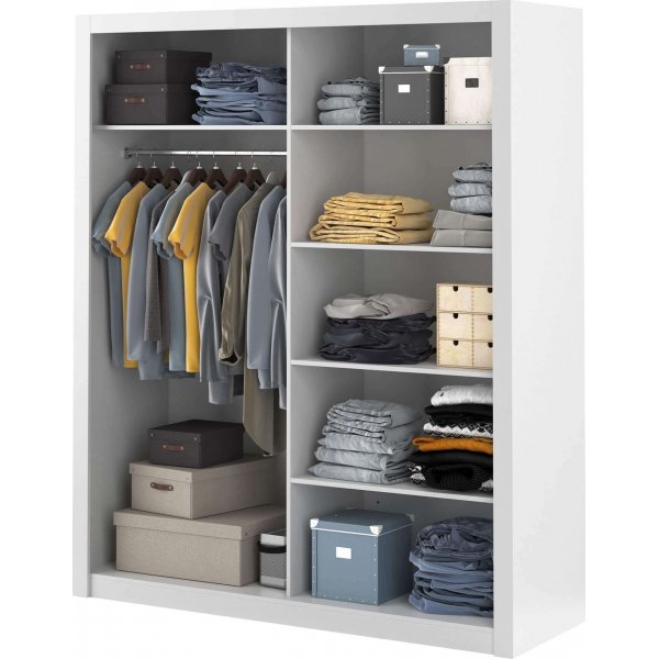 Einar vaatekaappi - Valkoinen Einar vaatekaappi - Valkoinen