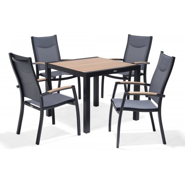 Panama ruokailuryhm 1 - musta/tiikki