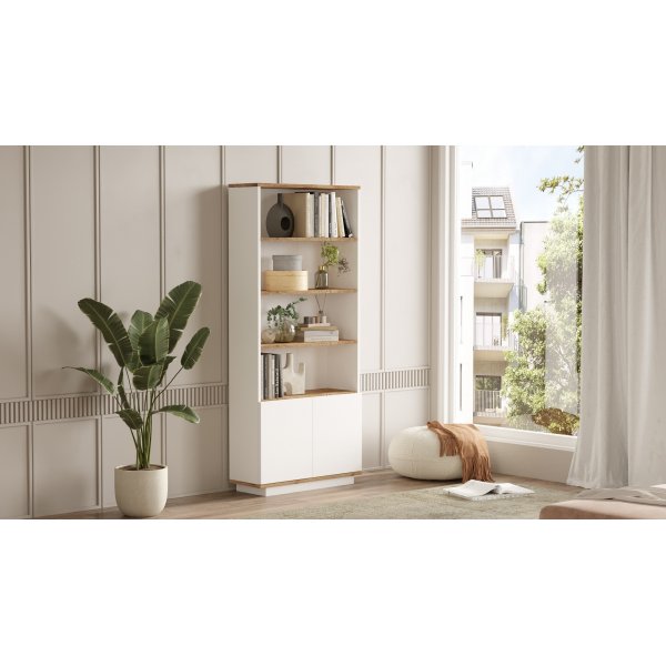 Tulevaisuuden kirjahylly 16 - mänty/valkoinen Tulevaisuuden kirjahylly 16 - mänty/valkoinen