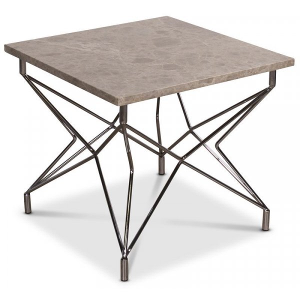 Cliff sohvapyt - Beige marmori / kromi