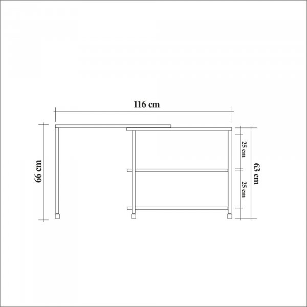Melin sivupöytä 70 x 76 cm - Mänty/musta Melin sivupöytä 70 x 76 cm - Mänty/musta