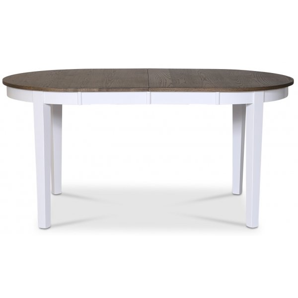 Skagen soikea ruokap�yt� 160/210 x 90 cm - Valkoinen/ruskea �ljytty tammi