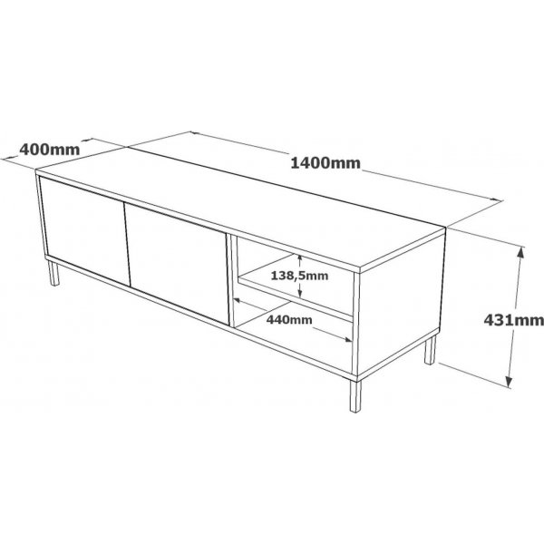 Retro mediapenkki 3 - Huopa/marmori