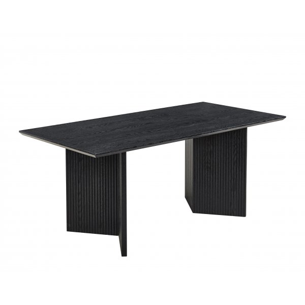 Crossby ruokapöytä 180x90 cm - Mustaksi petsattu tammi Crossby ruokapöytä 180x90 cm - Mustaksi petsattu tammi