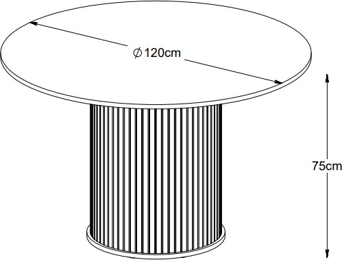 Mood pyöreä pöytä mustaksi petsattua tammea - Ø120 cm Mood pyöreä pöytä mustaksi petsattua tammea - Ø120 cm