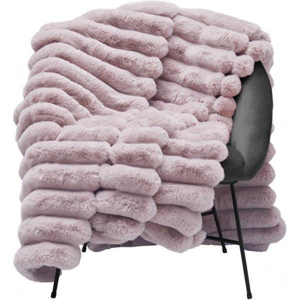 Linjapleedi 140 x 220 cm - Vaaleanpunainen