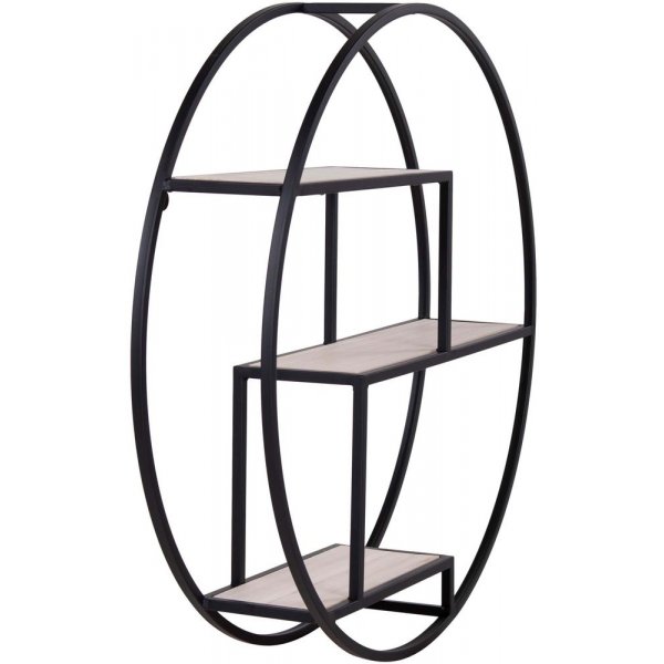 Pyre seinhylly - Musta/viilu