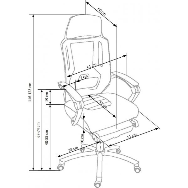 Roy työtuoli - musta/harmaa Roy työtuoli - musta/harmaa