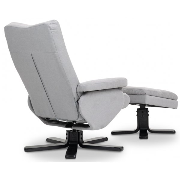 Säädettävä nojatuoli jalkarahilla + Huonekalujen jalat Säädettävä nojatuoli jalkarahilla + Huonekalujen jalat