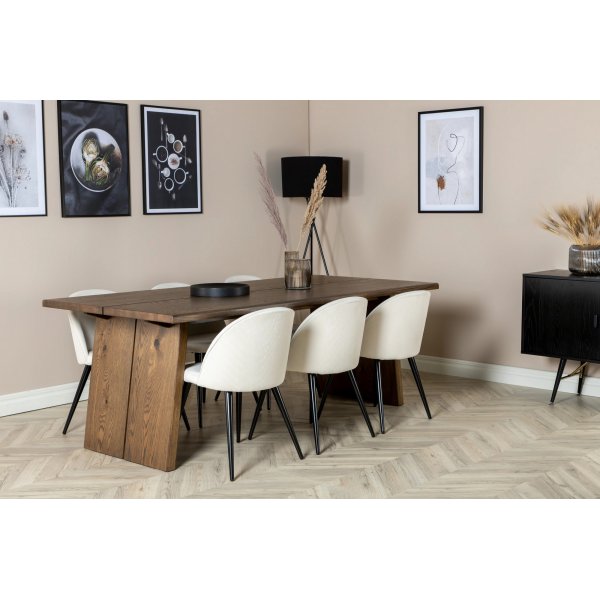 Logger ruokapöytä 210 x 100 cm - Tammi Logger ruokapöytä 210 x 100 cm - Tammi