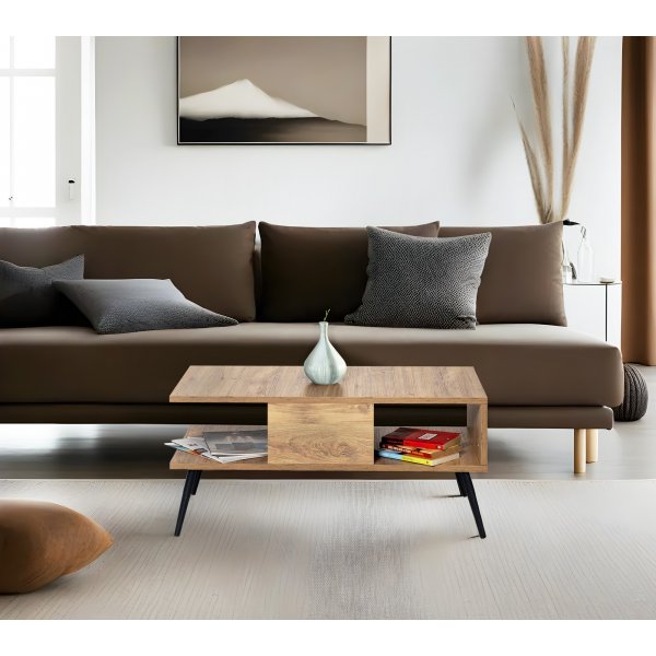 Bukle sohvapyt 90 x 50 cm - Mnty/musta