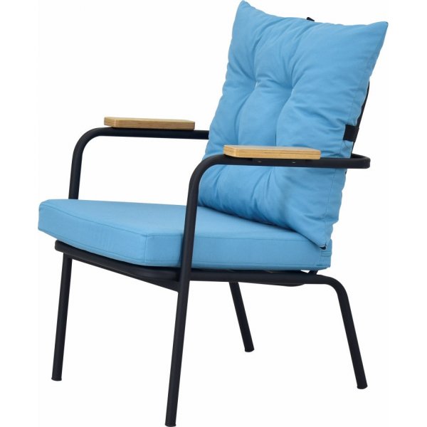 Bremenin puutarhakalusteet - Sininen/musta + Huonekalujen tekstiilien hoito Bremenin puutarhakalusteet - Sininen/musta + Huonekalujen tekstiilien hoito