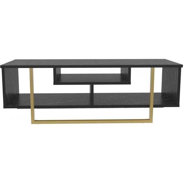 Asal mediapenkki 120 cm - Musta/kulta Asal mediapenkki 120 cm - Musta/kulta