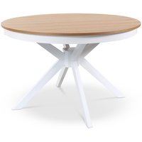 Pyre Troms-ruokapyt 120 cm - Valkoinen / Tammi