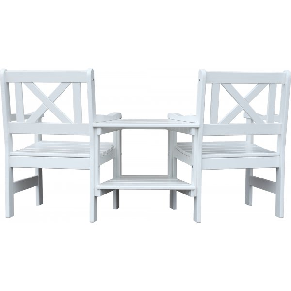 Eurooppa puutarhakalusteet - Loveseat - valkoinen Eurooppa puutarhakalusteet - Loveseat - valkoinen